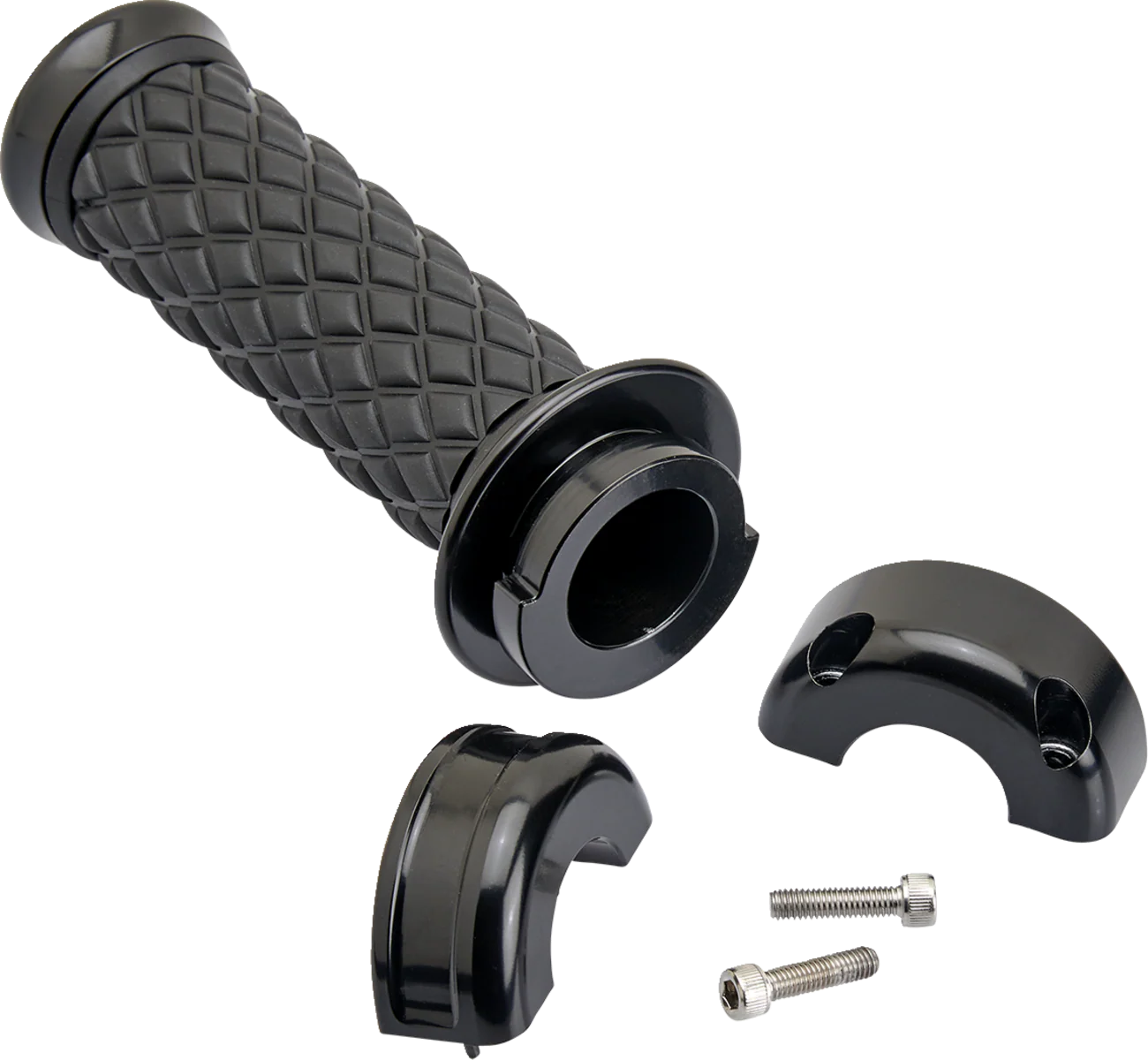 BILTWELL Alumicore Grips - Custom - Black 6606-201-01 - Image 4