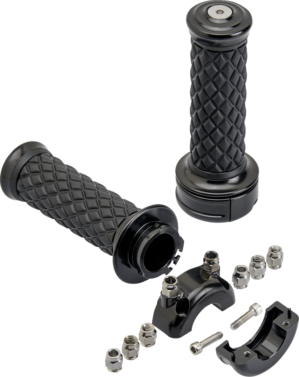 BILTWELL Alumicore Grips - Custom - Black 6606-201-01 - Image 5