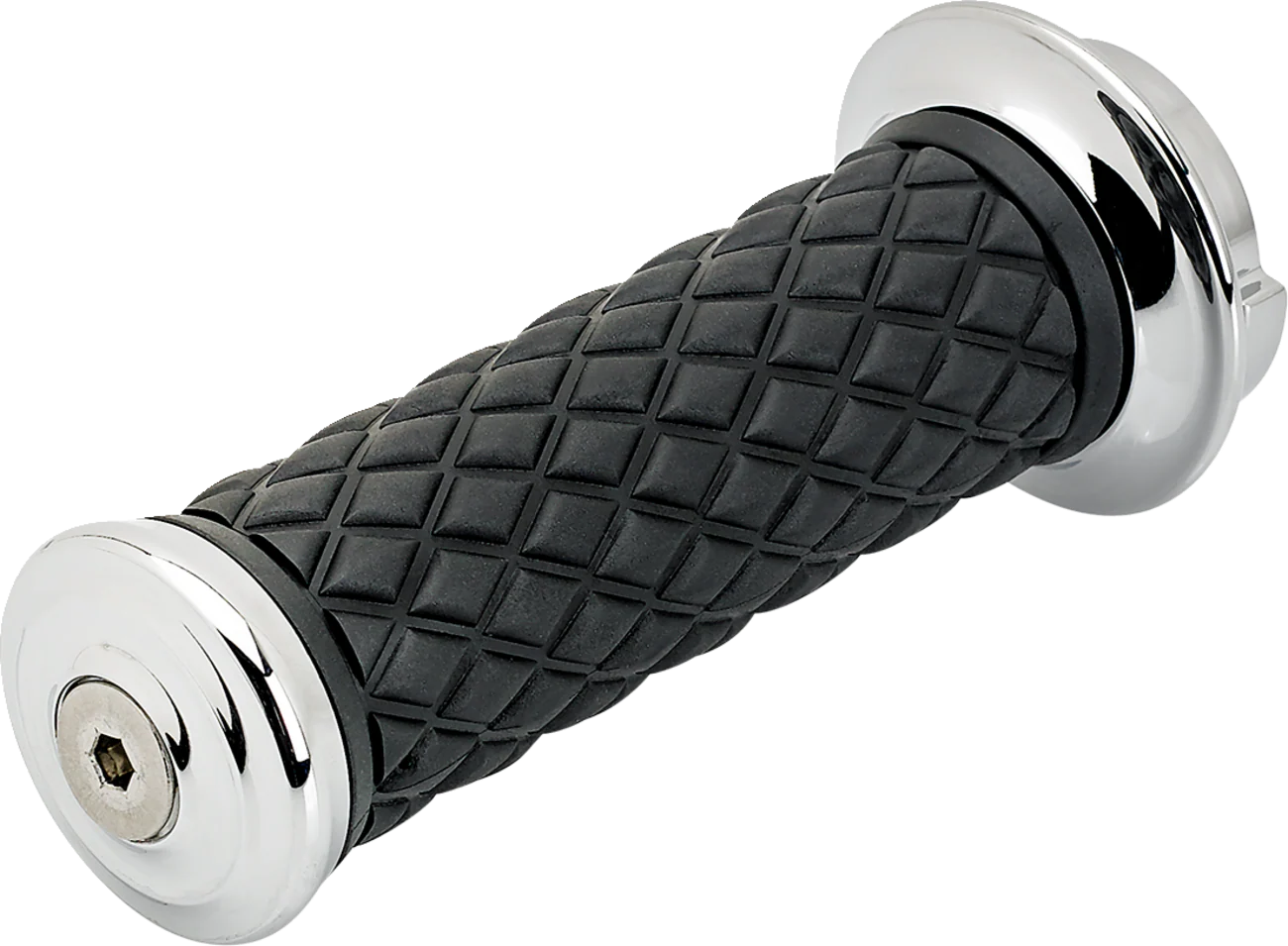 BILTWELL Alumicore Grips - TBW - Chrome 6608-105-01 - Image 5