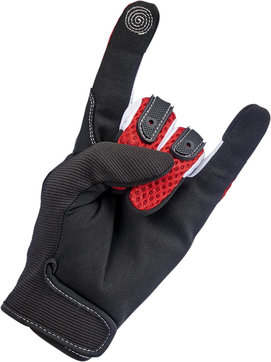 BILTWELL Anza Gloves - Red - Large 1507-0801-004 - Image 4