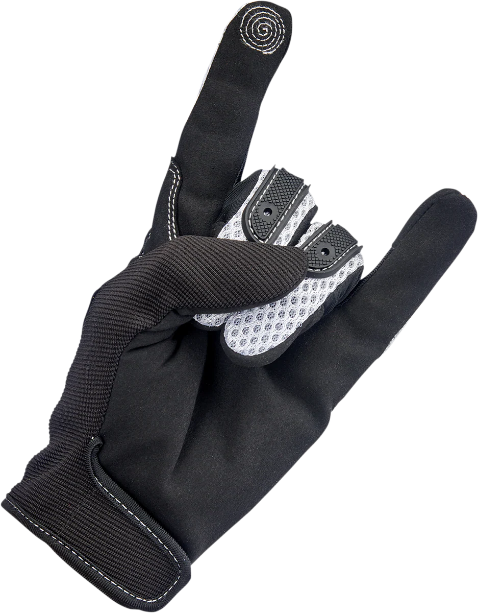 BILTWELL Anza Gloves - White - Large 1507-0401-004 - Image 3