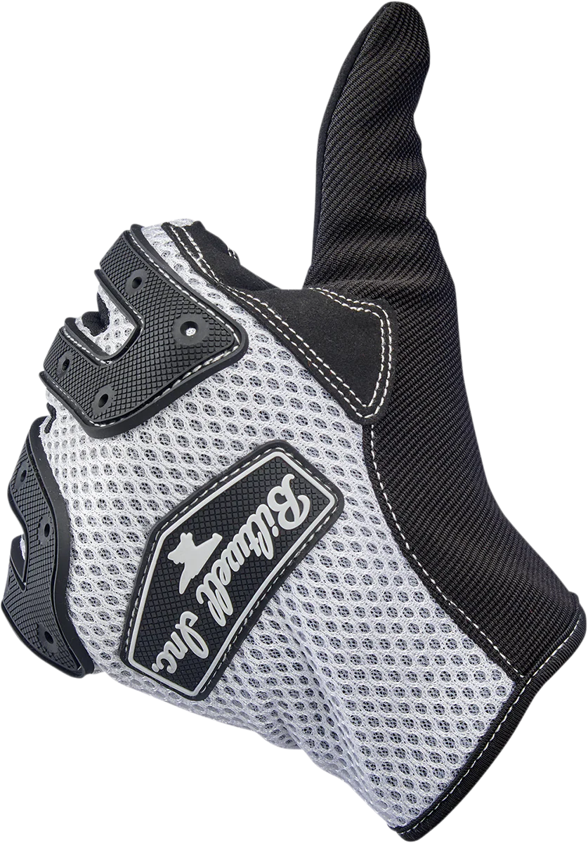 BILTWELL Anza Gloves - White - Large 1507-0401-004 - Image 4