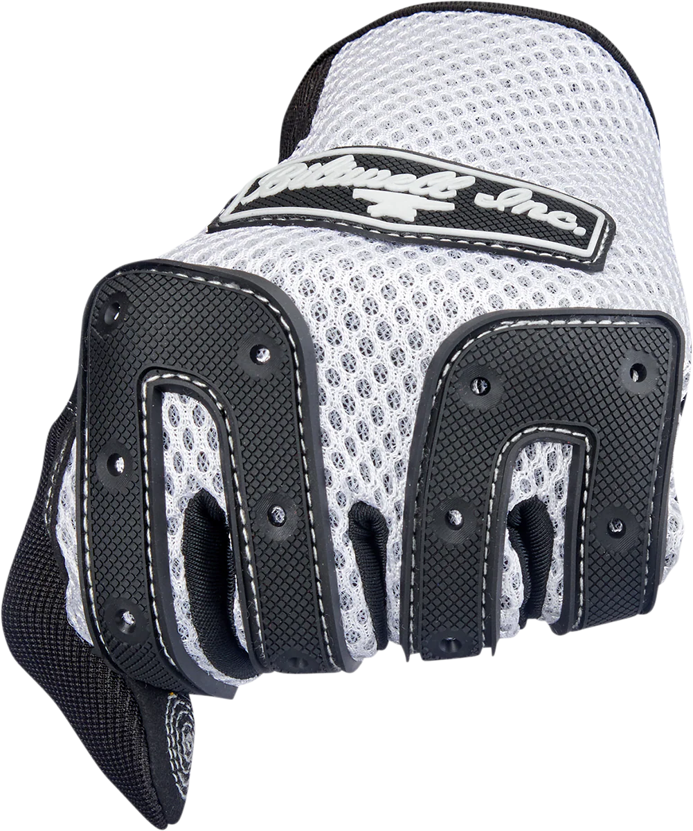 BILTWELL Anza Gloves - White - Small 1507-0401-002 - Image 6