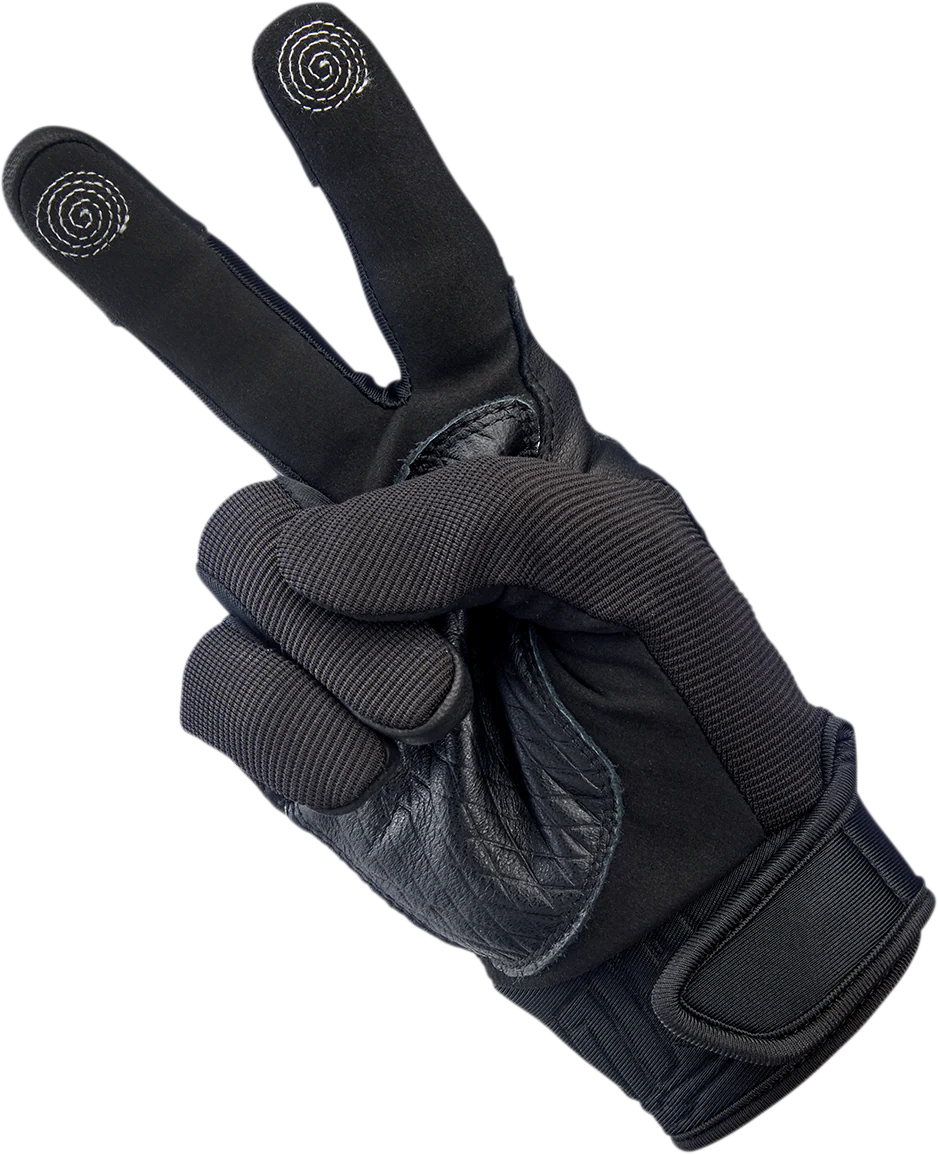BILTWELL Baja Gloves - Black Out - Small 1508-0101-302 - Image 5