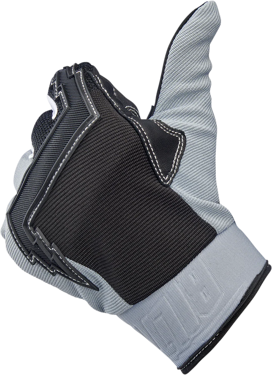BILTWELL Baja Gloves - Gray - XL 1508-1101-305 - Image 7