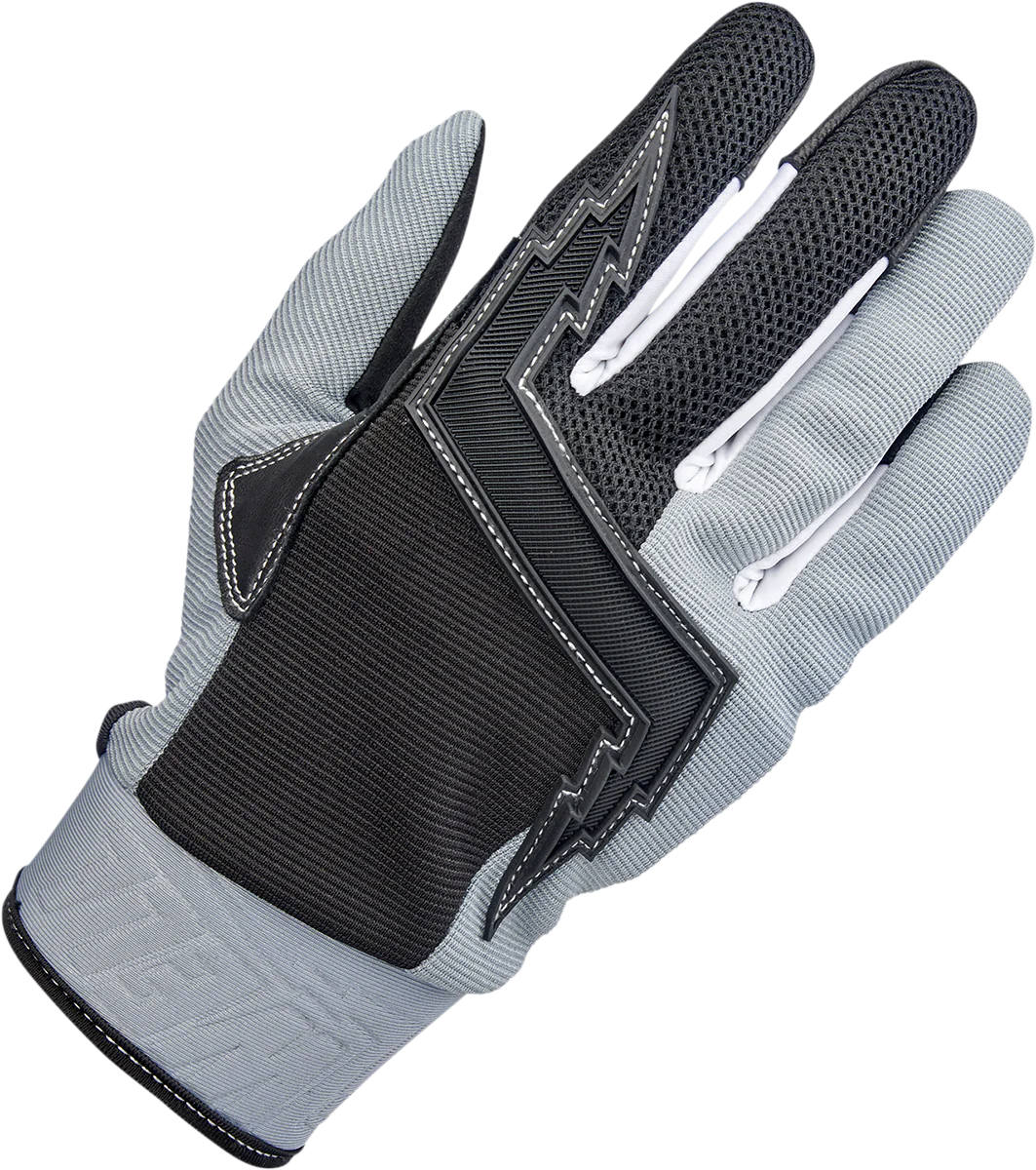 BILTWELL Baja Gloves - Gray - XS 1508-1101-301 - Image 2