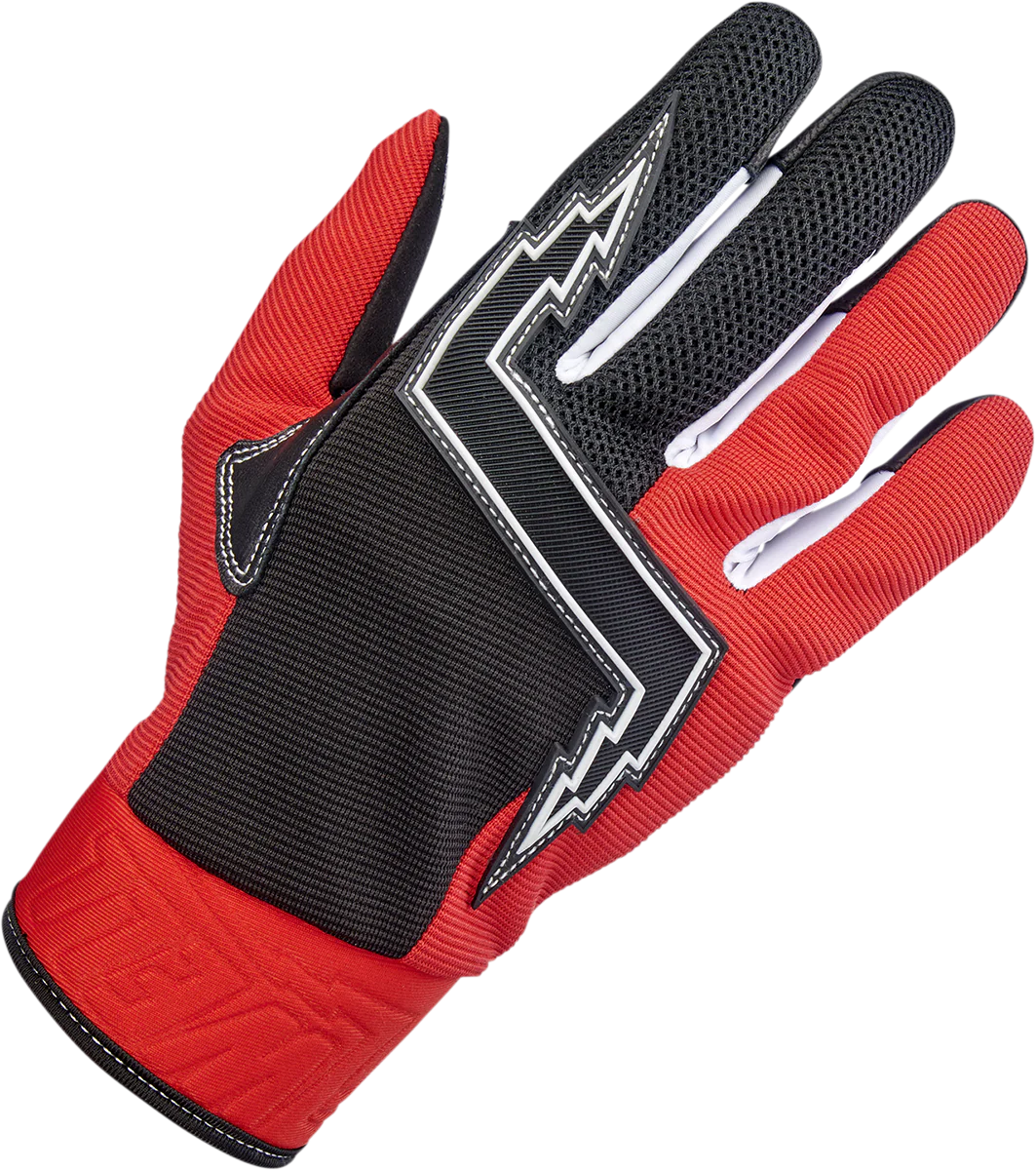 BILTWELL Baja Gloves - Red - Small 1508-0801-302 - Image 4