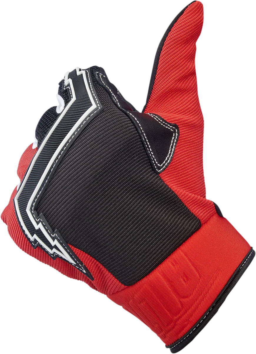 BILTWELL Baja Gloves - Red - XS 1508-0801-301 - Image 5