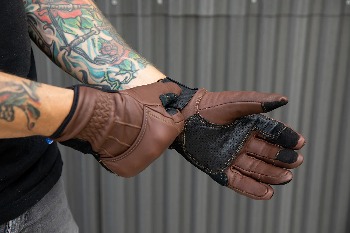BILTWELL Belden Gloves - Chocolate/Black - XL 1505-0201-305 - Image 10