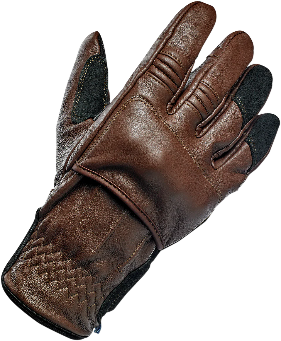 BILTWELL Belden Gloves - Chocolate/Black - XS 1505-0201-301 - Image 3