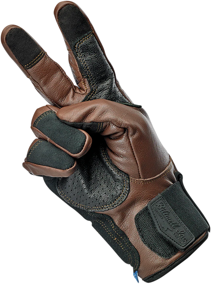 BILTWELL Belden Gloves - Chocolate/Black - XS 1505-0201-301 - Image 4