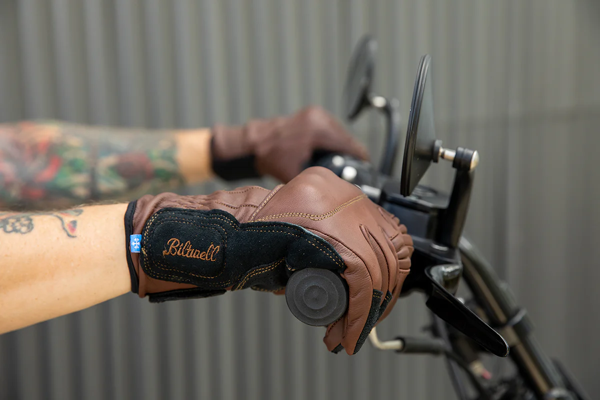 BILTWELL Belden Gloves - Chocolate/Black - XS 1505-0201-301 - Image 8