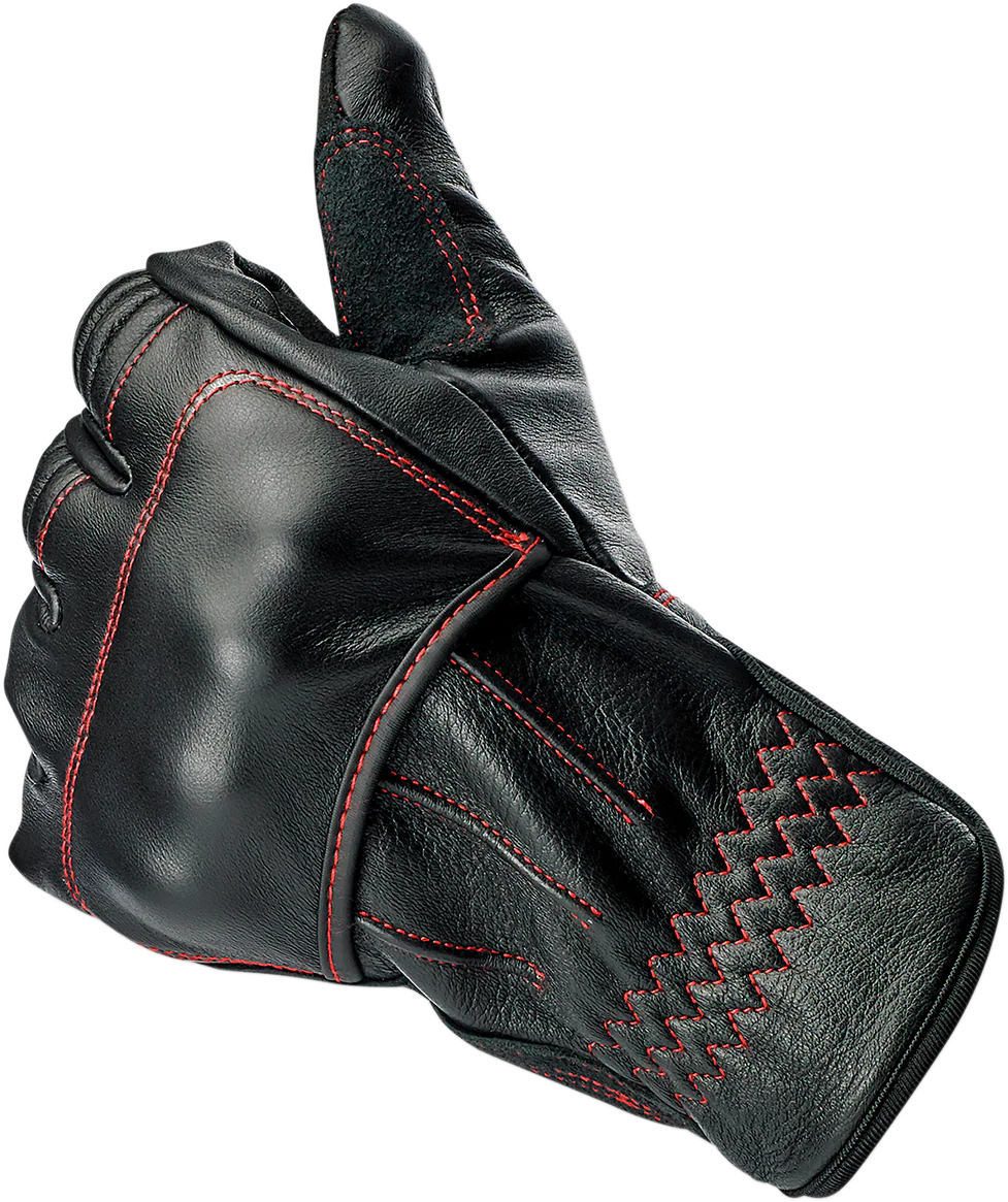 BILTWELL Belden Gloves - Redline - Small 1505-0108-302 - Image 6