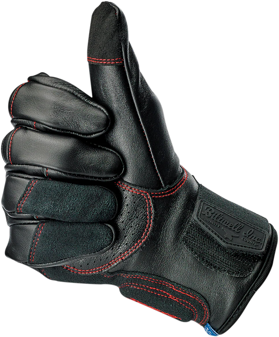 BILTWELL Belden Gloves - Redline - XS 1505-0108-301 - Image 2