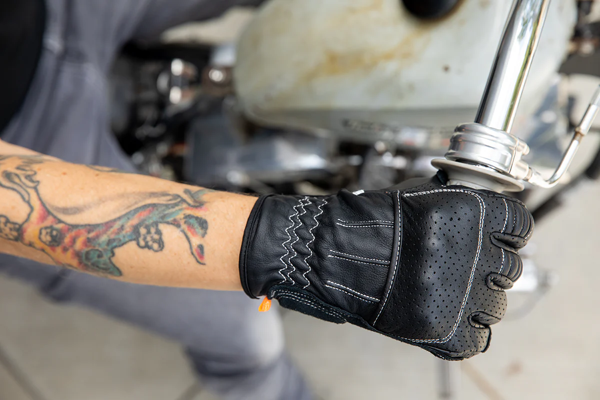 BILTWELL Borrego Gloves - Black/Cement - Small 1506-0104-302 - Image 10