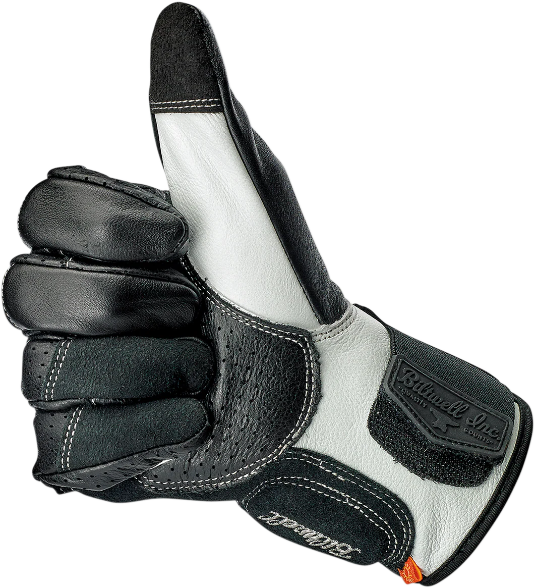 BILTWELL Borrego Gloves - Black/Cement - XS 1506-0104-301 - Image 3