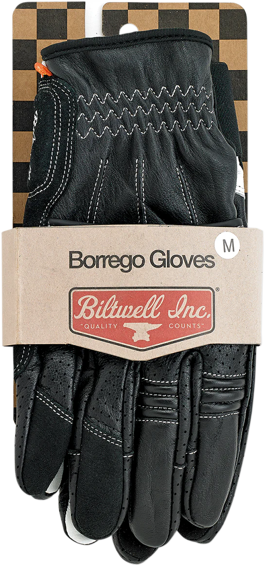 BILTWELL Borrego Gloves - Black/Cement - XS 1506-0104-301 - Image 4