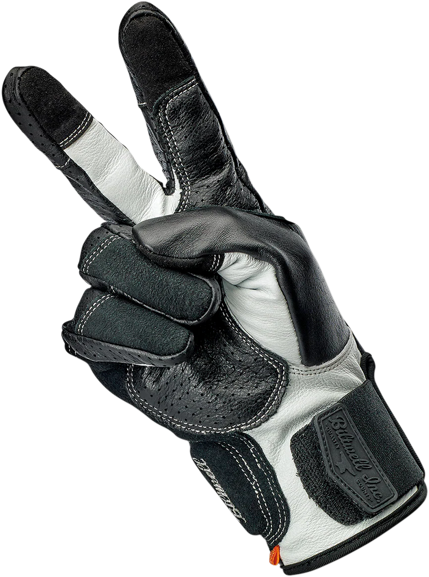 BILTWELL Borrego Gloves - Black/Cement - XS 1506-0104-301 - Image 5