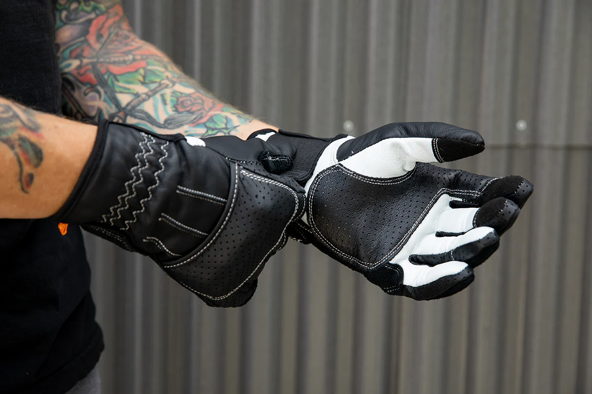 BILTWELL Borrego Gloves - Black/Cement - XS 1506-0104-301 - Image 9
