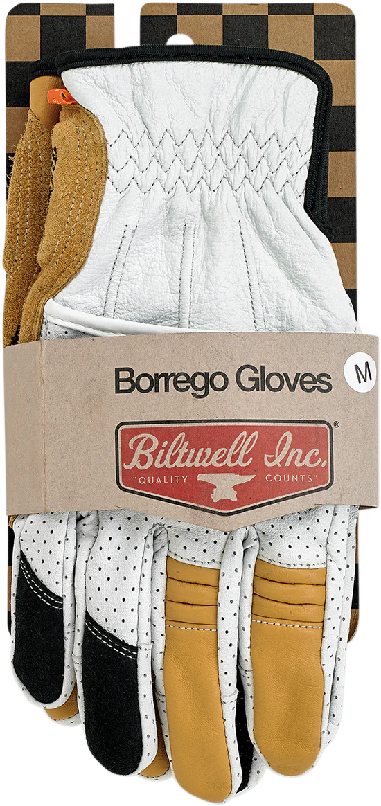 BILTWELL Borrego Gloves - Cement - 2XL 1506-0409-306 - Image 8