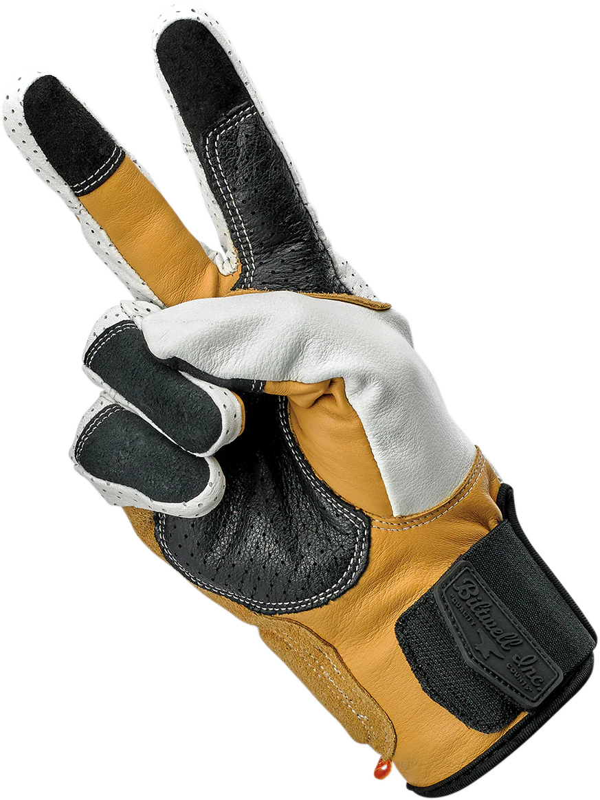 BILTWELL Borrego Gloves - Cement - XS 1506-0409-301 - Image 2