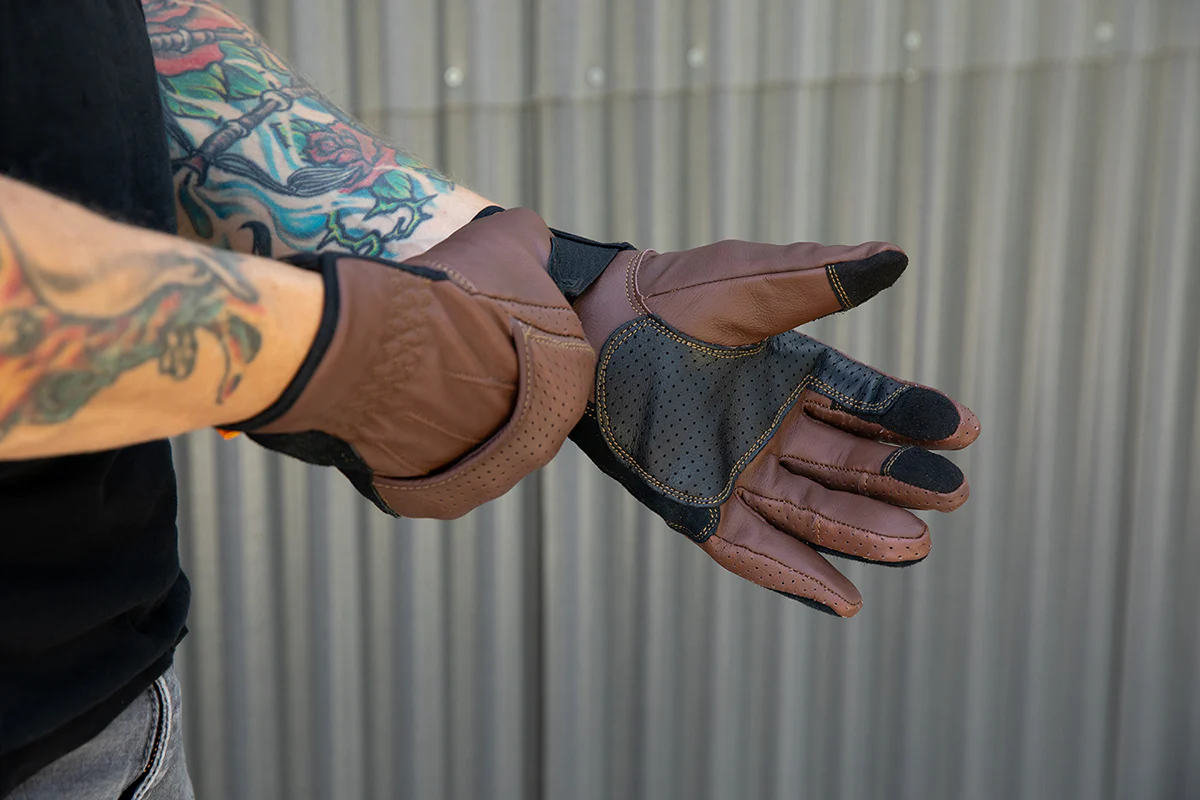 BILTWELL Borrego Gloves - Chocolate/Black - 2XL 1506-0201-306 - Image 10