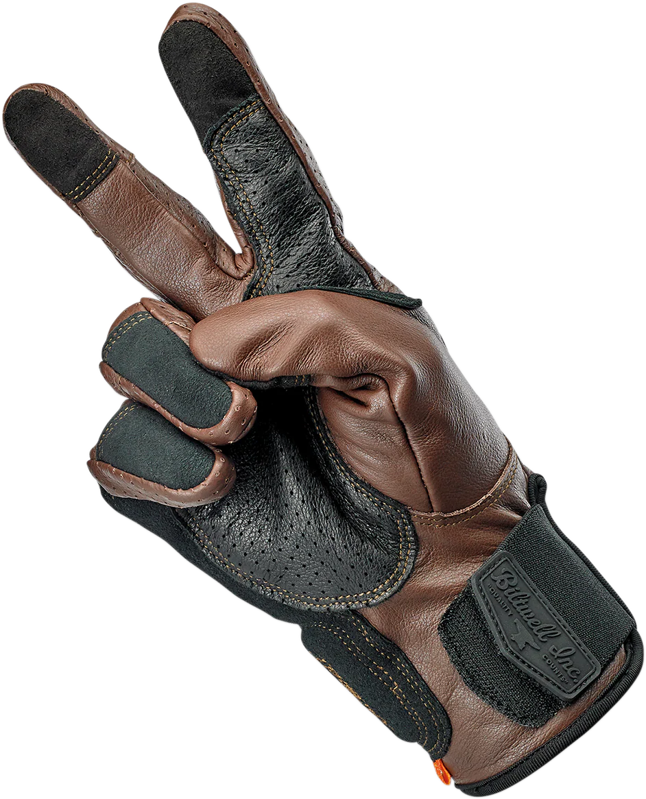 BILTWELL Borrego Gloves - Chocolate/Black - 2XL 1506-0201-306 - Image 9