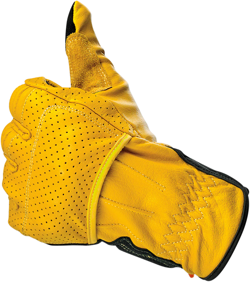 BILTWELL Borrego Gloves - Gold/Black - 2XL 1506-0701-306 - Image 7