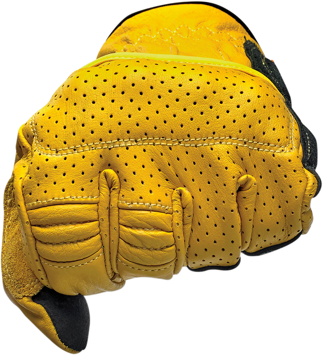BILTWELL Borrego Gloves - Gold/Black - XL 1506-0701-305 - Image 2