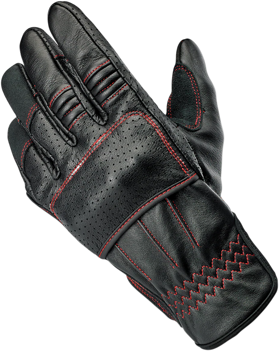 BILTWELL Borrego Gloves - Redline - XS 1506-0108-301 - Image 5