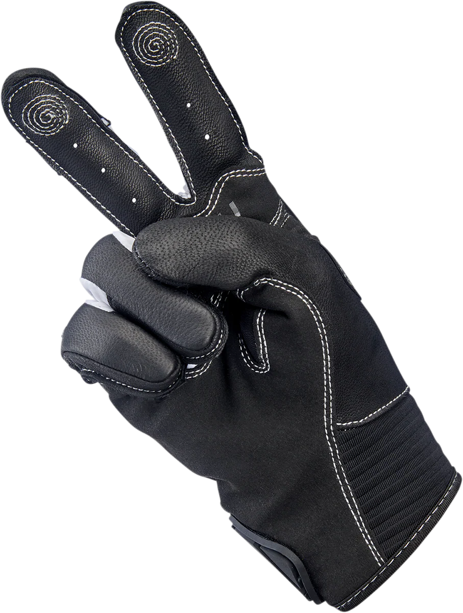 BILTWELL Bridgeport Gloves - Gray - Large 1509-1101-304 - Image 2