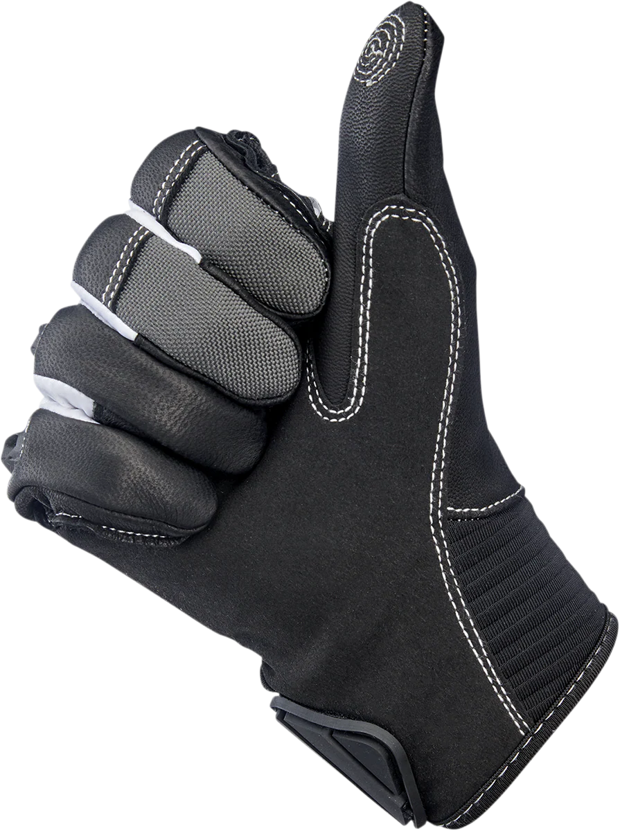 BILTWELL Bridgeport Gloves - Gray - Large 1509-1101-304 - Image 4