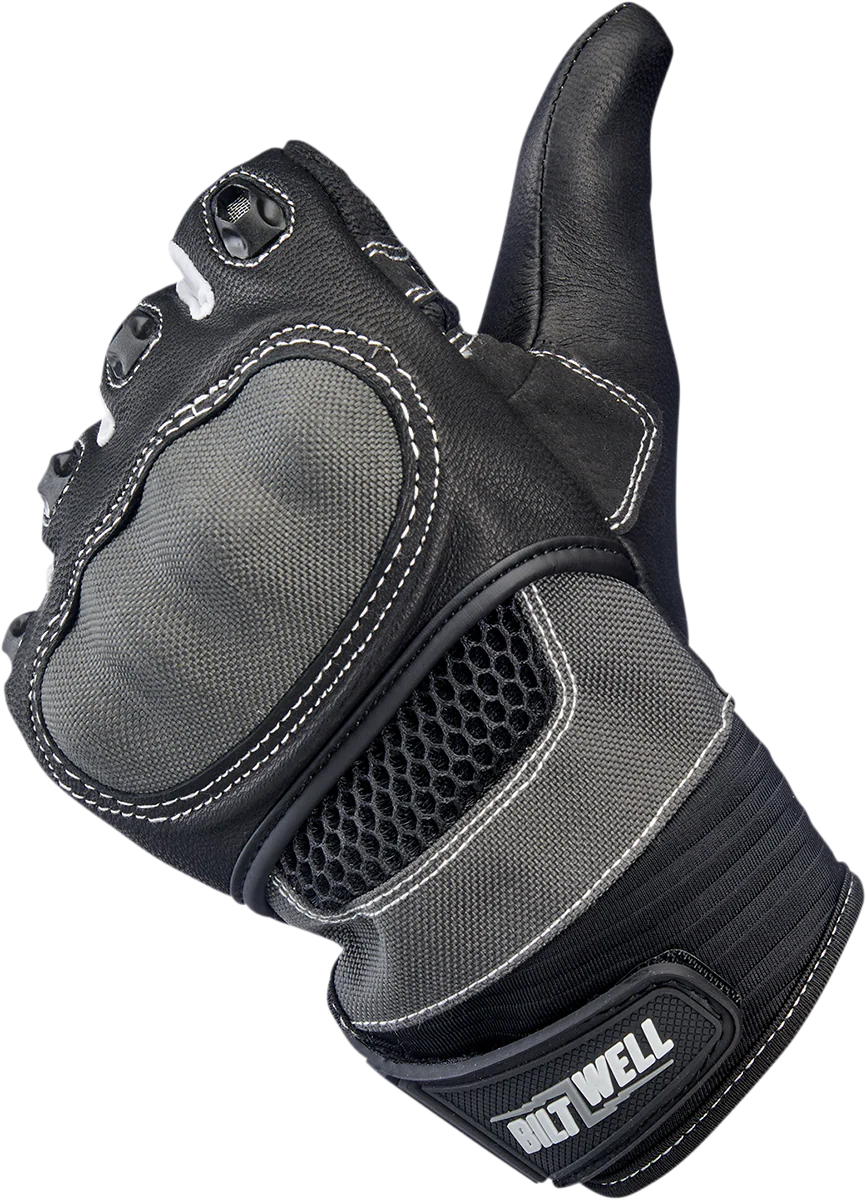 BILTWELL Bridgeport Gloves - Gray - Medium 1509-1101-303 - Image 8