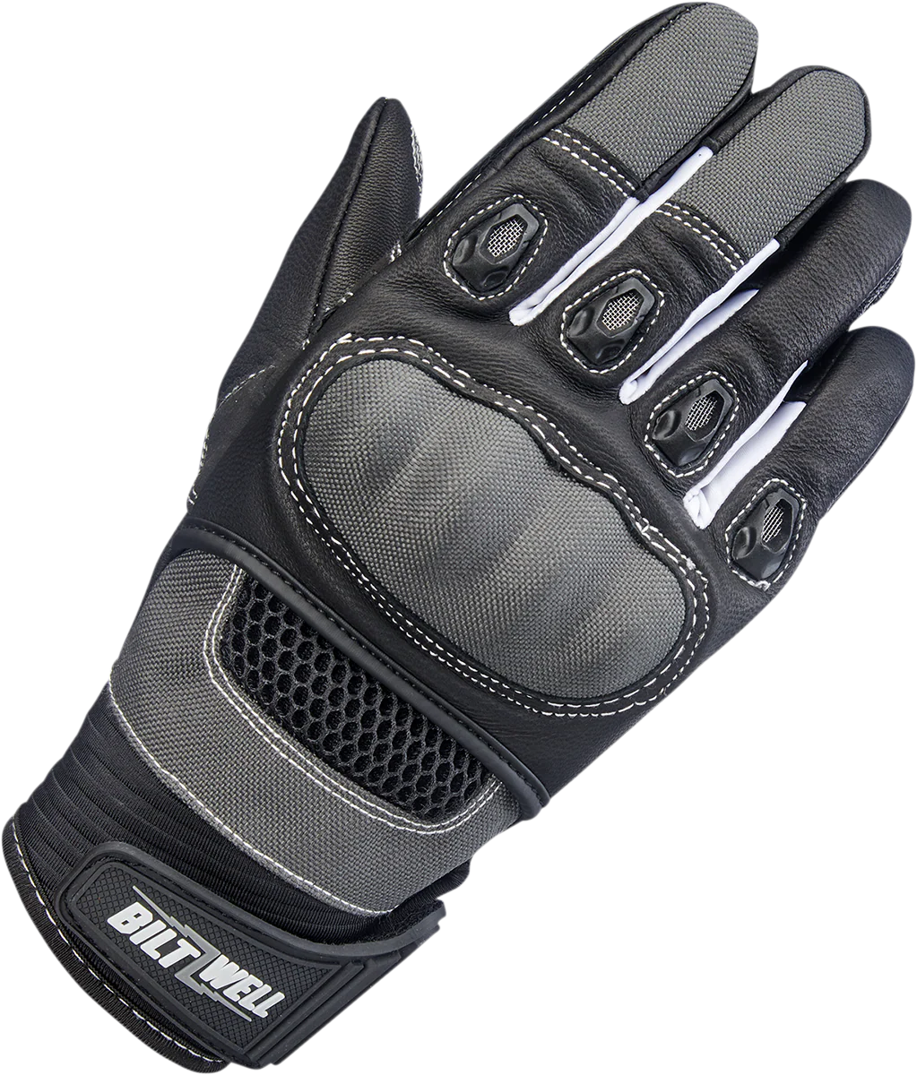 BILTWELL Bridgeport Gloves - Gray - XL 1509-1101-305 - Image 3