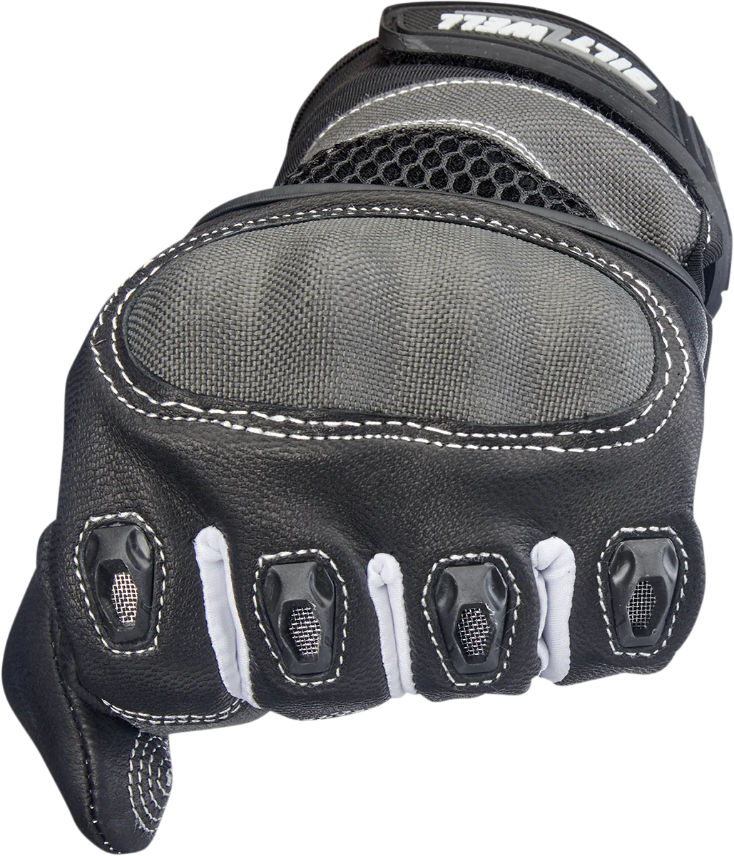 BILTWELL Bridgeport Gloves - Gray - XL 1509-1101-305 - Image 7