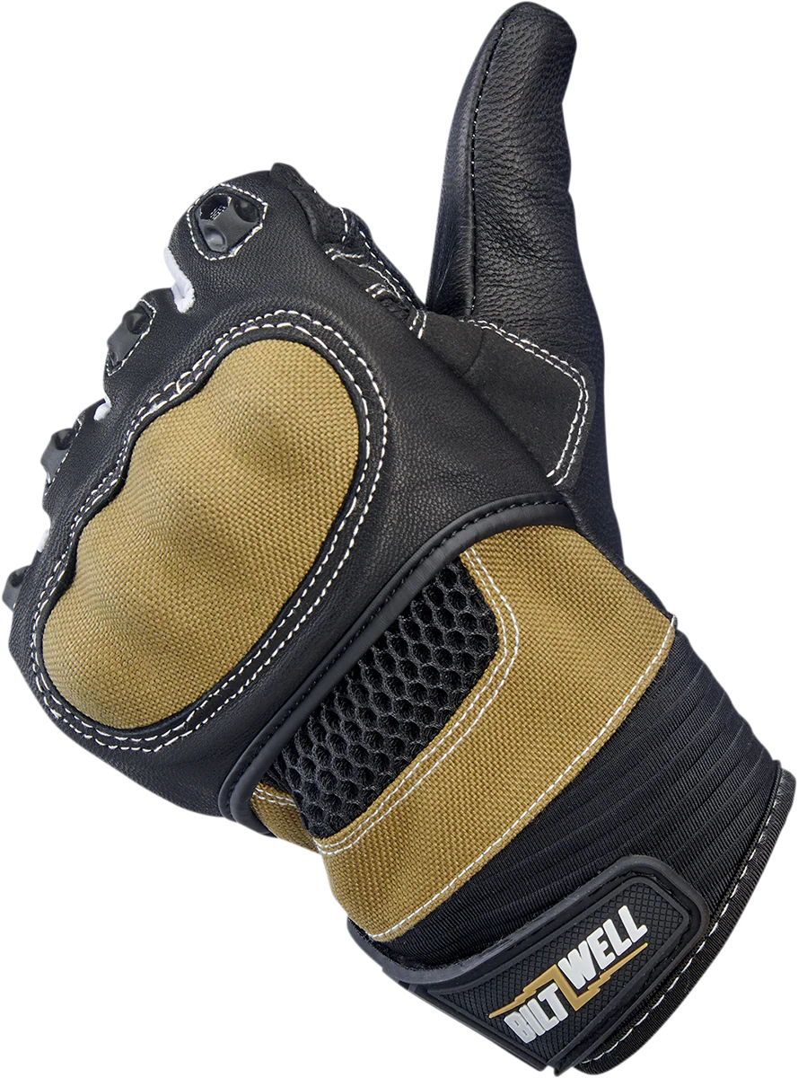 BILTWELL Bridgeport Gloves - Tan - XL 1509-0901-305 - Image 6