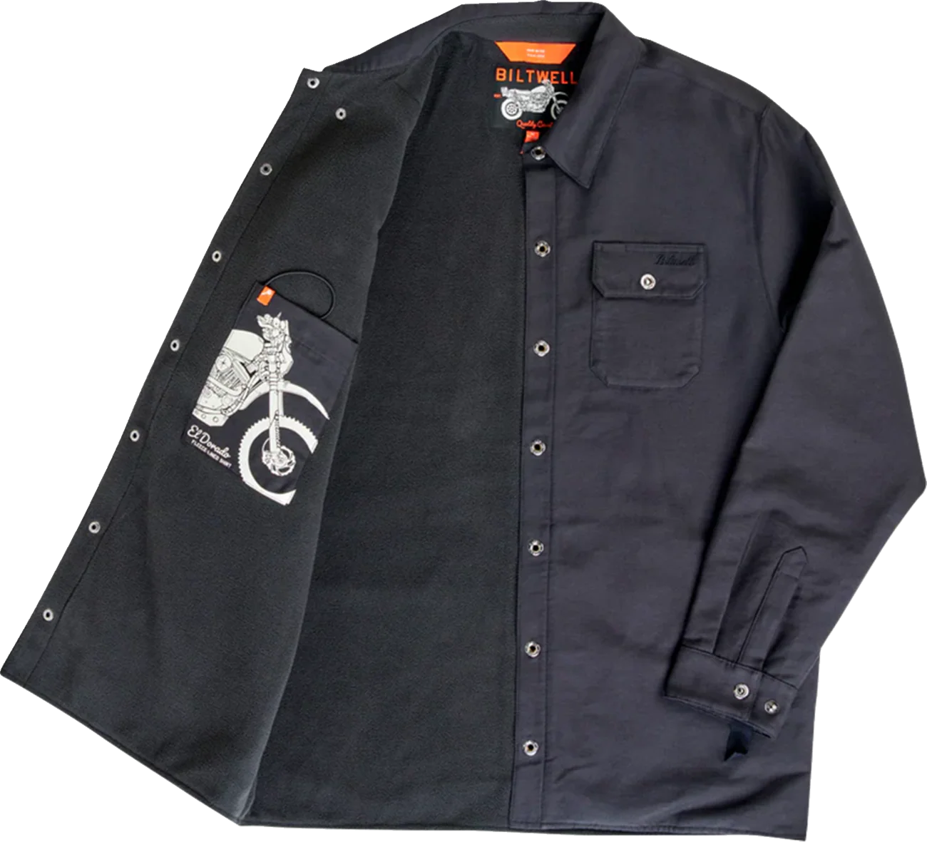 BILTWELL El Dorado Shirtjack - Black - Large 8129-121-004 - Image 3