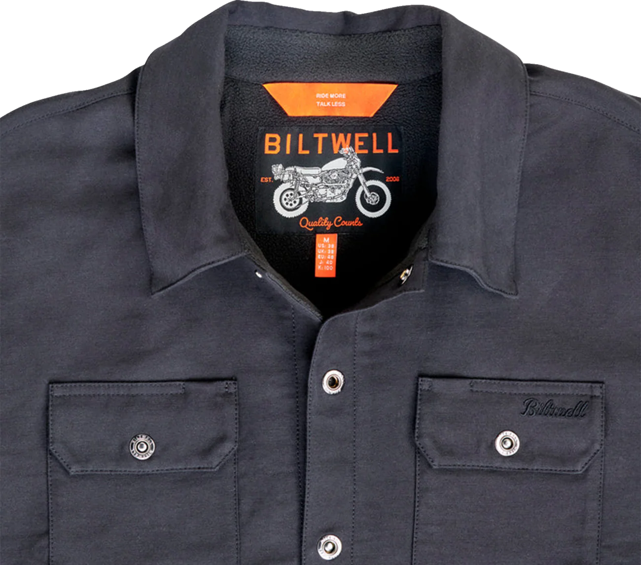 BILTWELL El Dorado Shirtjack - Black - Medium 8129-121-003 - Image 6