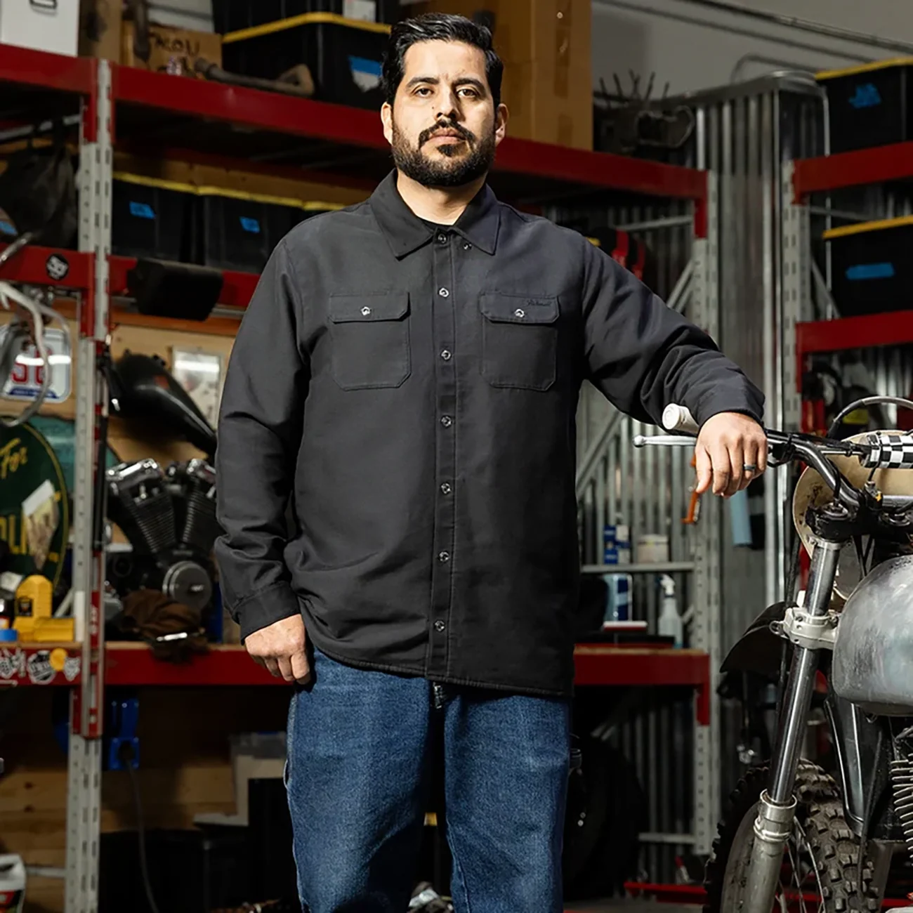 BILTWELL El Dorado Shirtjack - Black - XL 8129-121-005 - Image 7