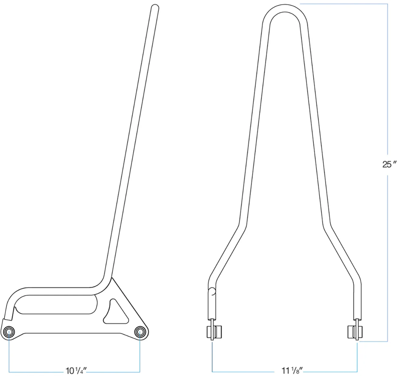 BILTWELL EXFIL Sissy Bar - FXD - Chrome 5003-501 - Image 6