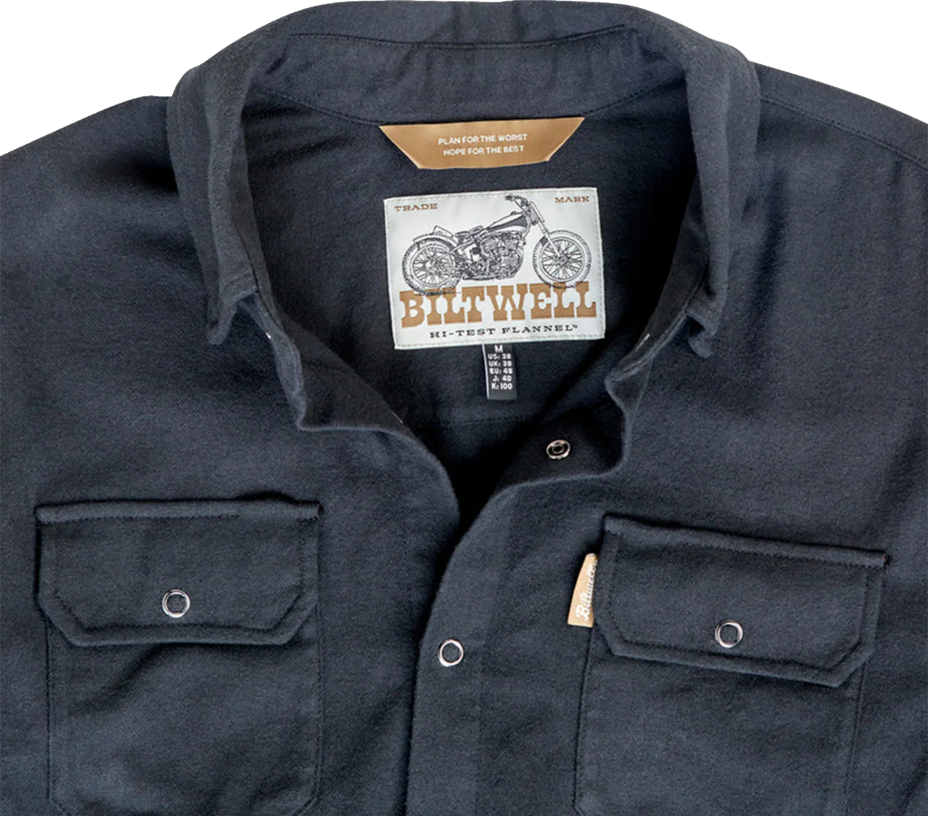 BILTWELL HI Test Flannel Shirt - Black - 2XL 8128-124-006 - Image 3