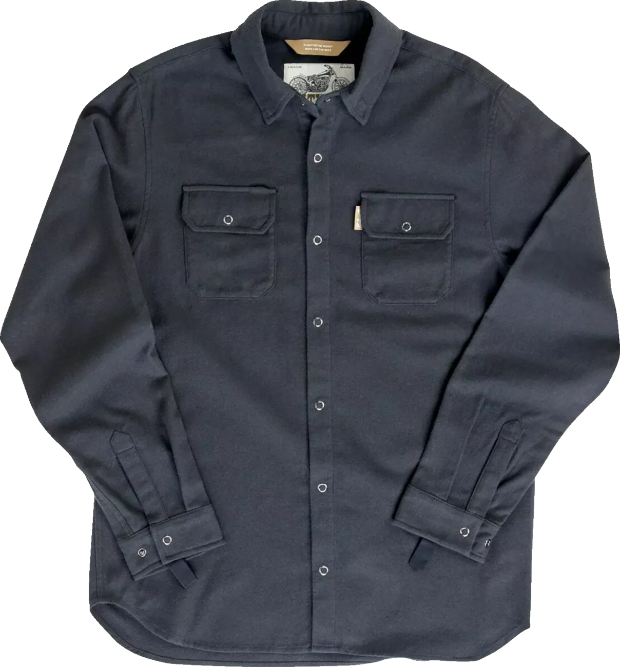 BILTWELL HI Test Flannel Shirt - Black - Large 8128-124-004