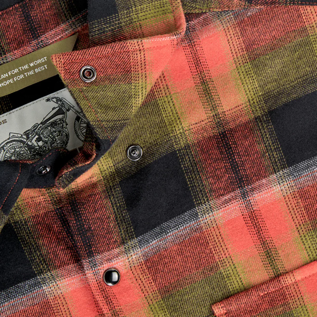 BILTWELL HI Test Flannel Shirt - Rust - 2XL 8128-125-006 - Image 5
