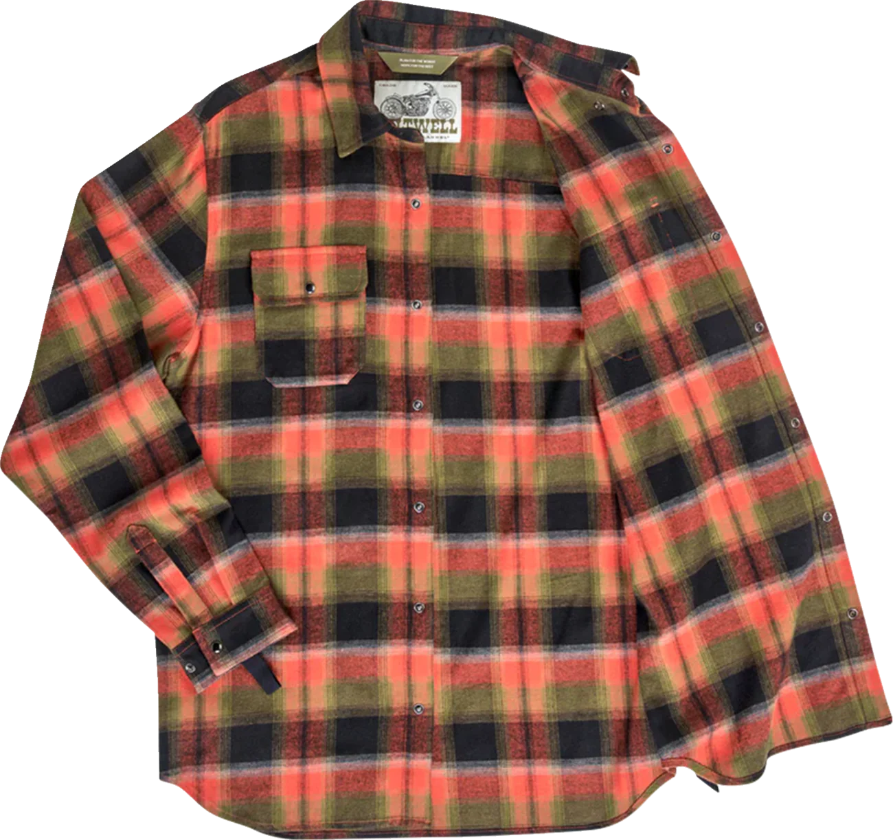 BILTWELL HI Test Flannel Shirt - Rust - Medium 8128-125-003 - Image 2