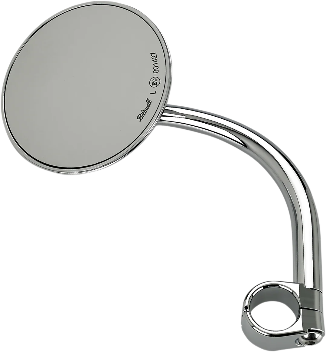 BILTWELL Mirror - Utility - Side View - Round - Clamp-On - Chrome - 1" 6503-501-531