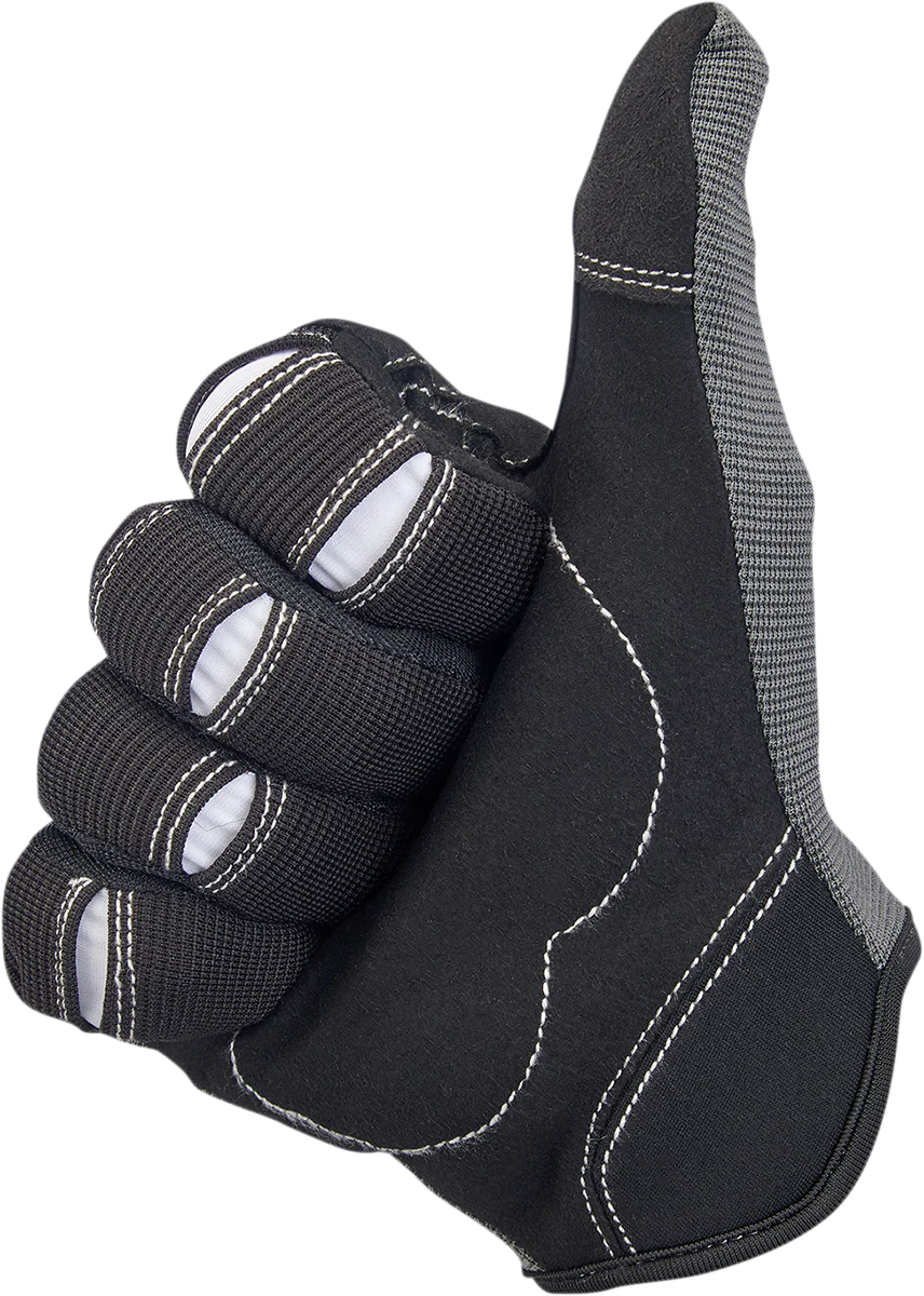 BILTWELL Moto Gloves - Gray/Black - XS 1501-1101-001 - Image 4