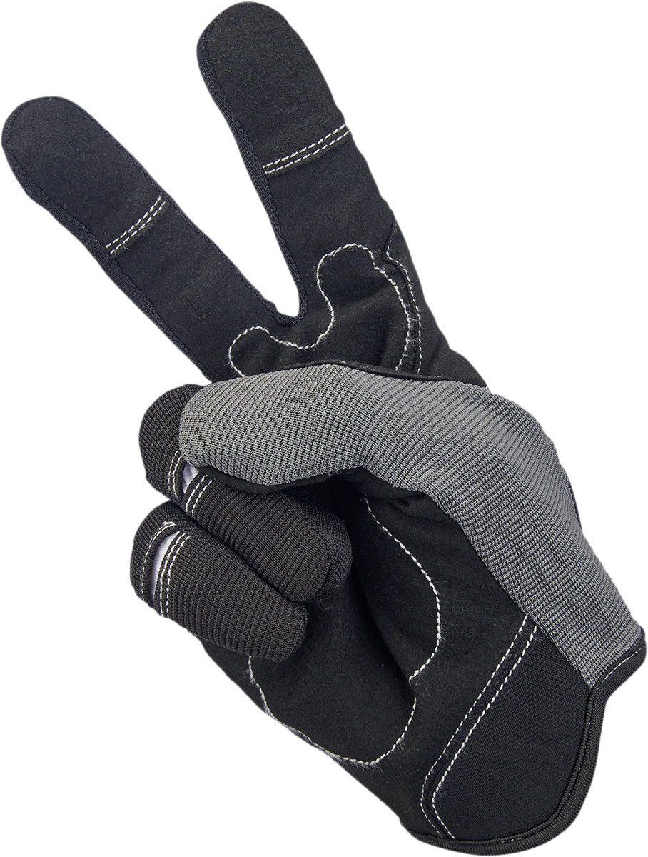 BILTWELL Moto Gloves - Gray/Black - XS 1501-1101-001 - Image 7