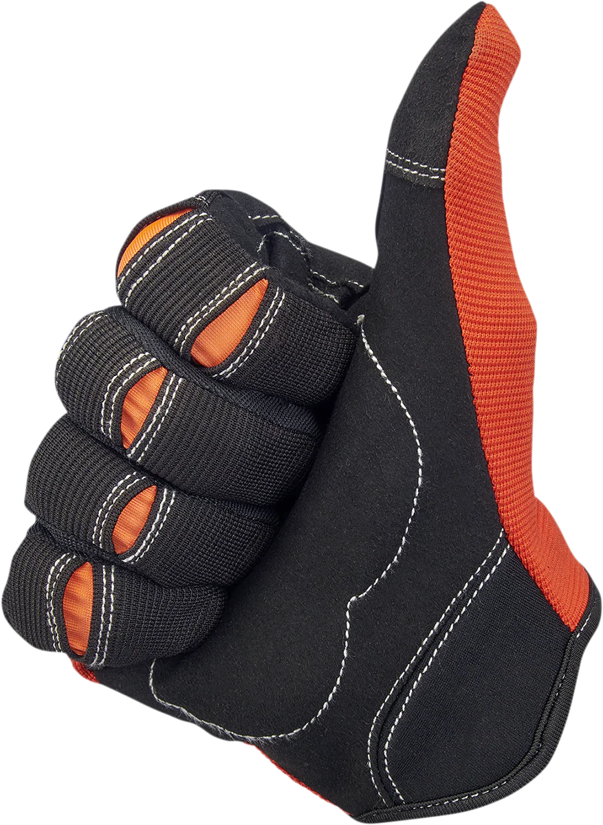 BILTWELL Moto Gloves - Orange/Black - Medium 1501-0106-003 - Image 5