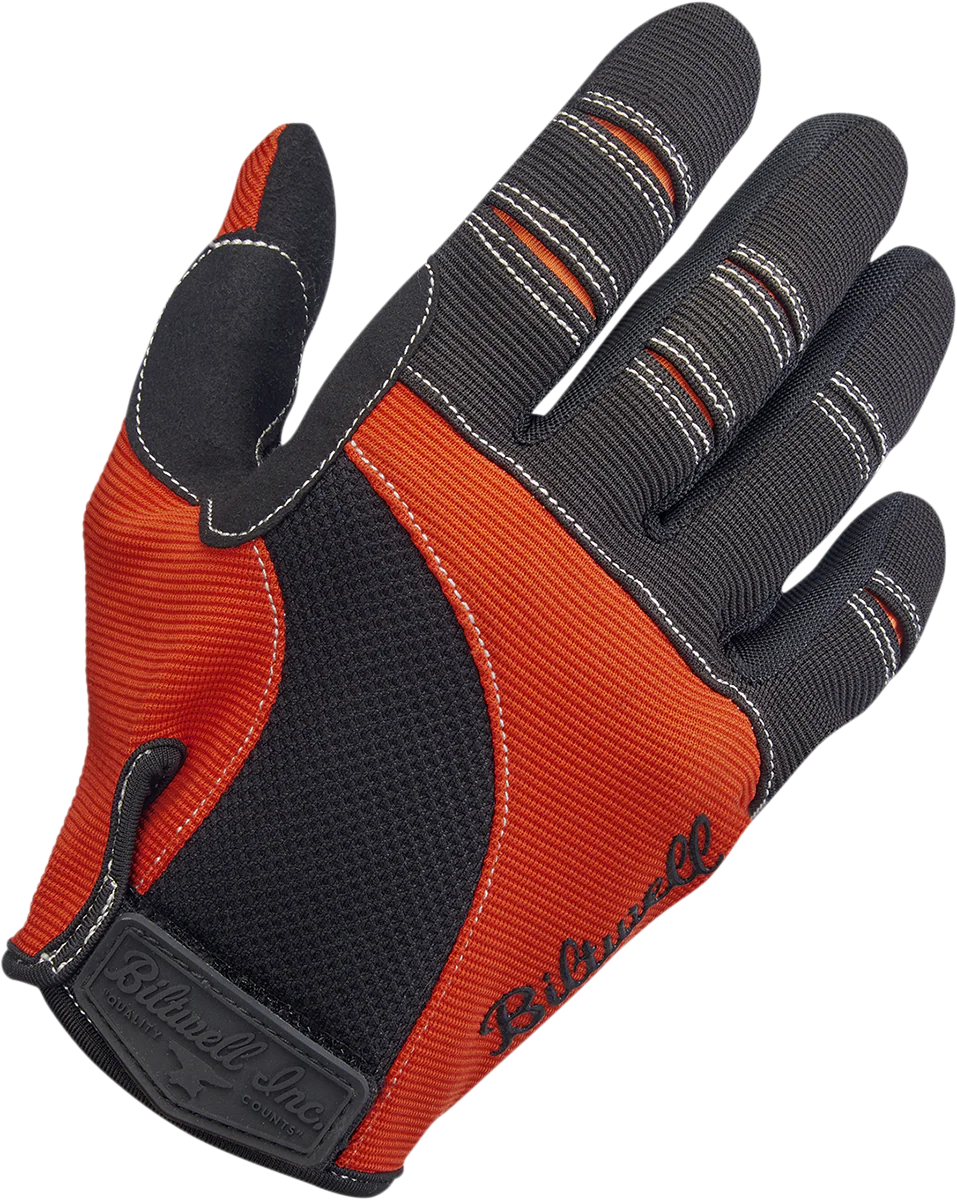 BILTWELL Moto Gloves - Orange/Black - XL 1501-0106-005