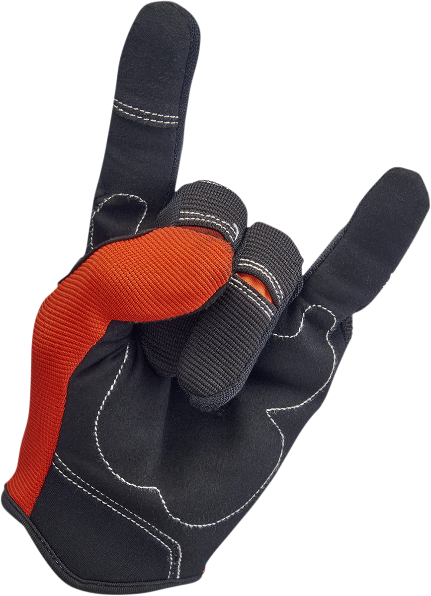 BILTWELL Moto Gloves - Orange/Black - XL 1501-0106-005 - Image 8